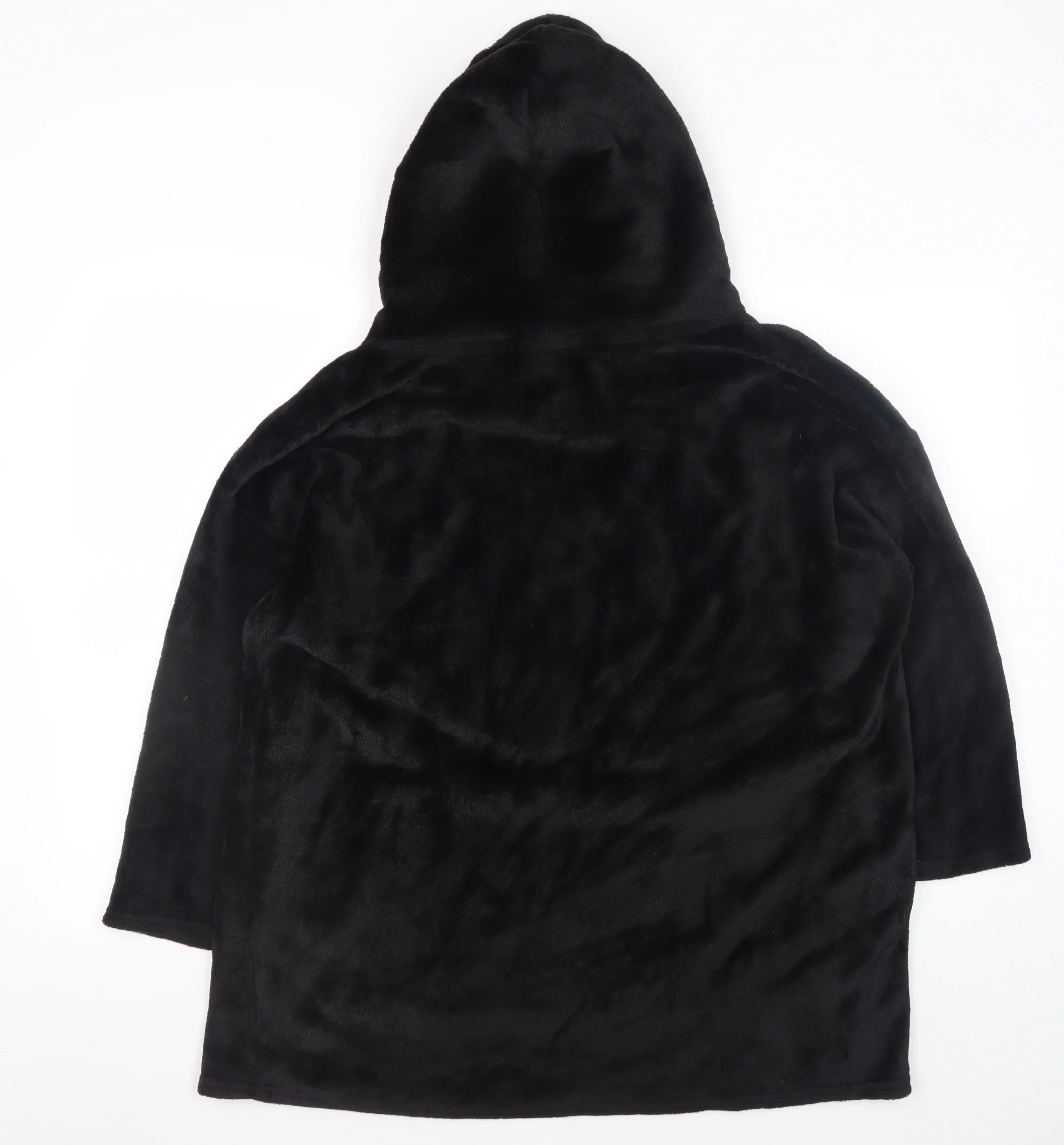 Fortnite Boys Black Fleece Hooded Robe One Size Winter Nightwear - Image 3