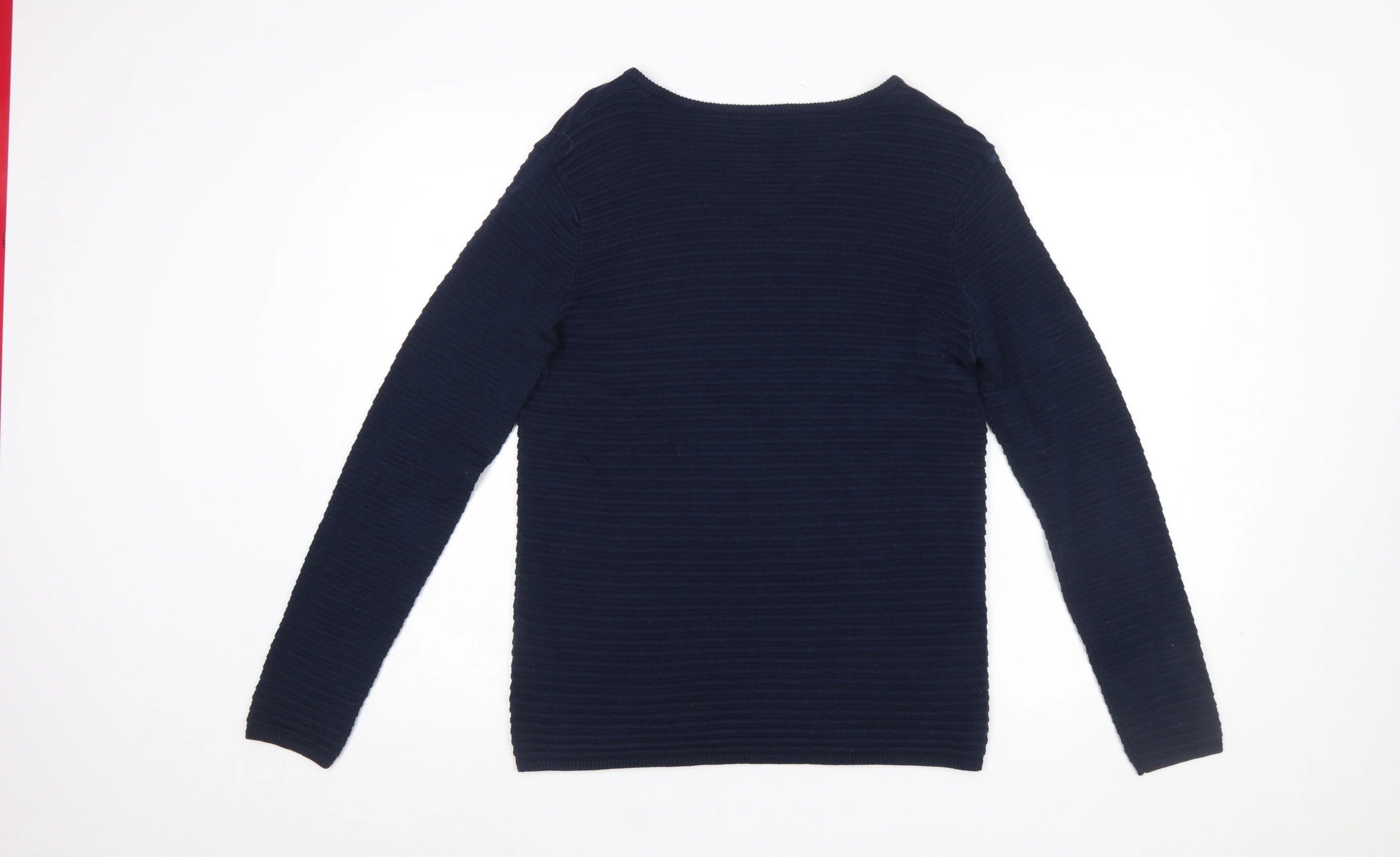 Fransa Women's Blue V-Neck Knit Pullover Jumper Size S - Image 3