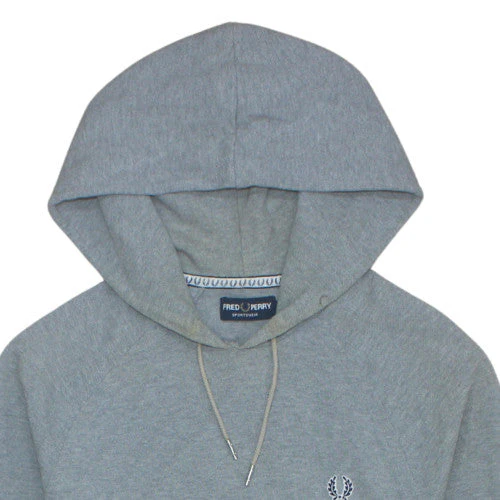 Fred Perry Men's Grey S Pullover Hoodie with Logo Trim - Image 6