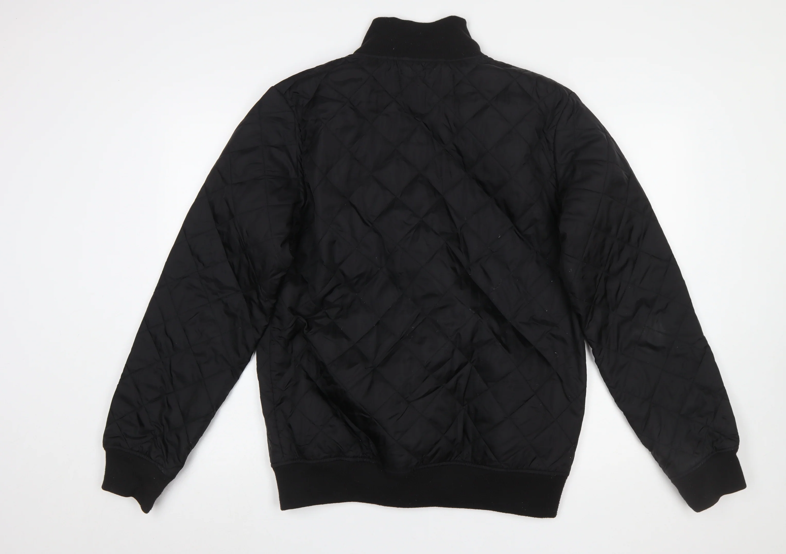 French Connection Men's Black Quilted Regular Fit Zip Jacket L - Image 3