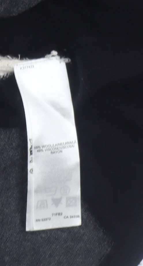 French Connection Women’s Black Grey Beige Knit Sheath Dress Size 10 - Image 4