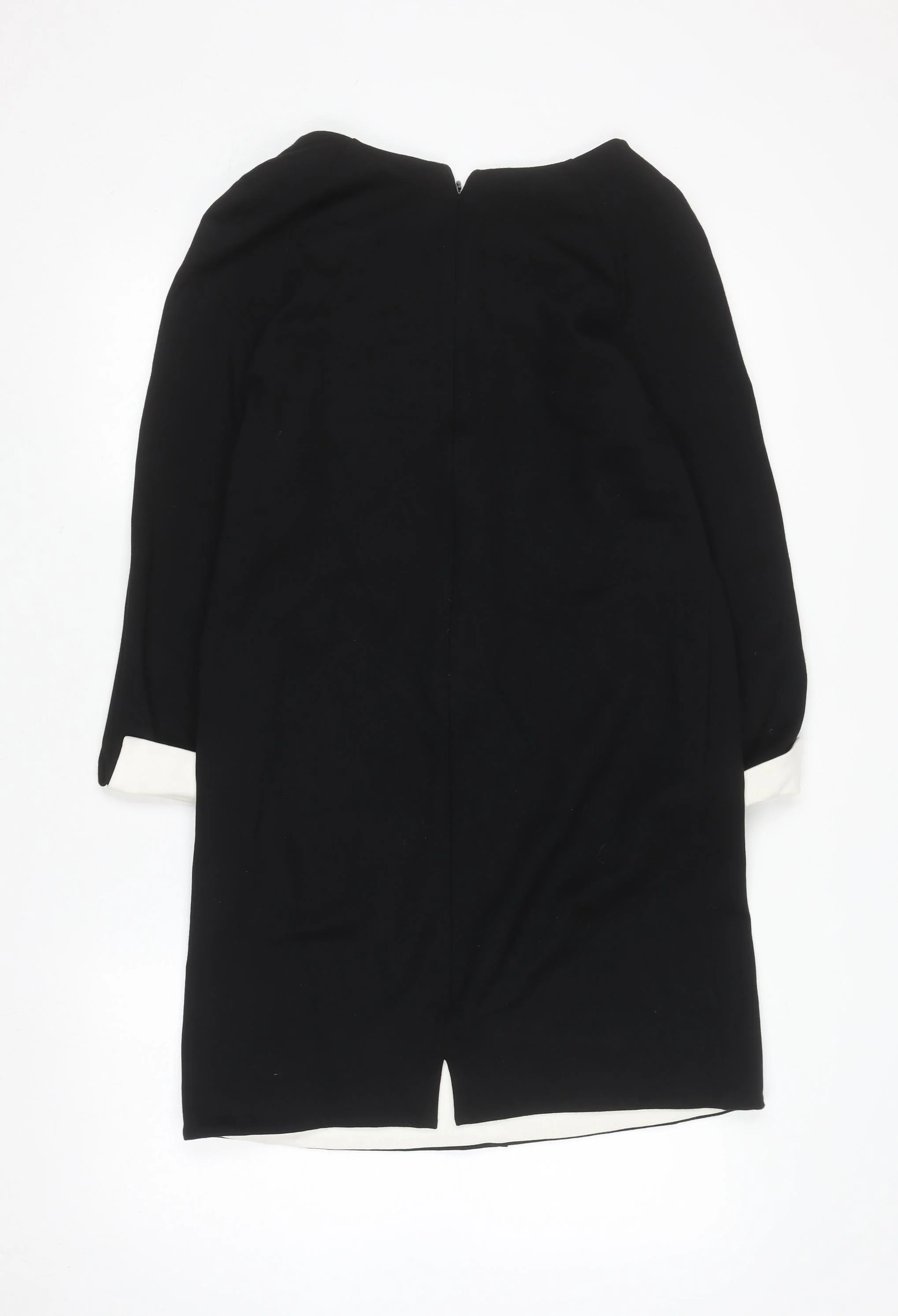 French Connection Women’s Black Shift Dress Size 8 3/4 Sleeve Workwear - Image 3