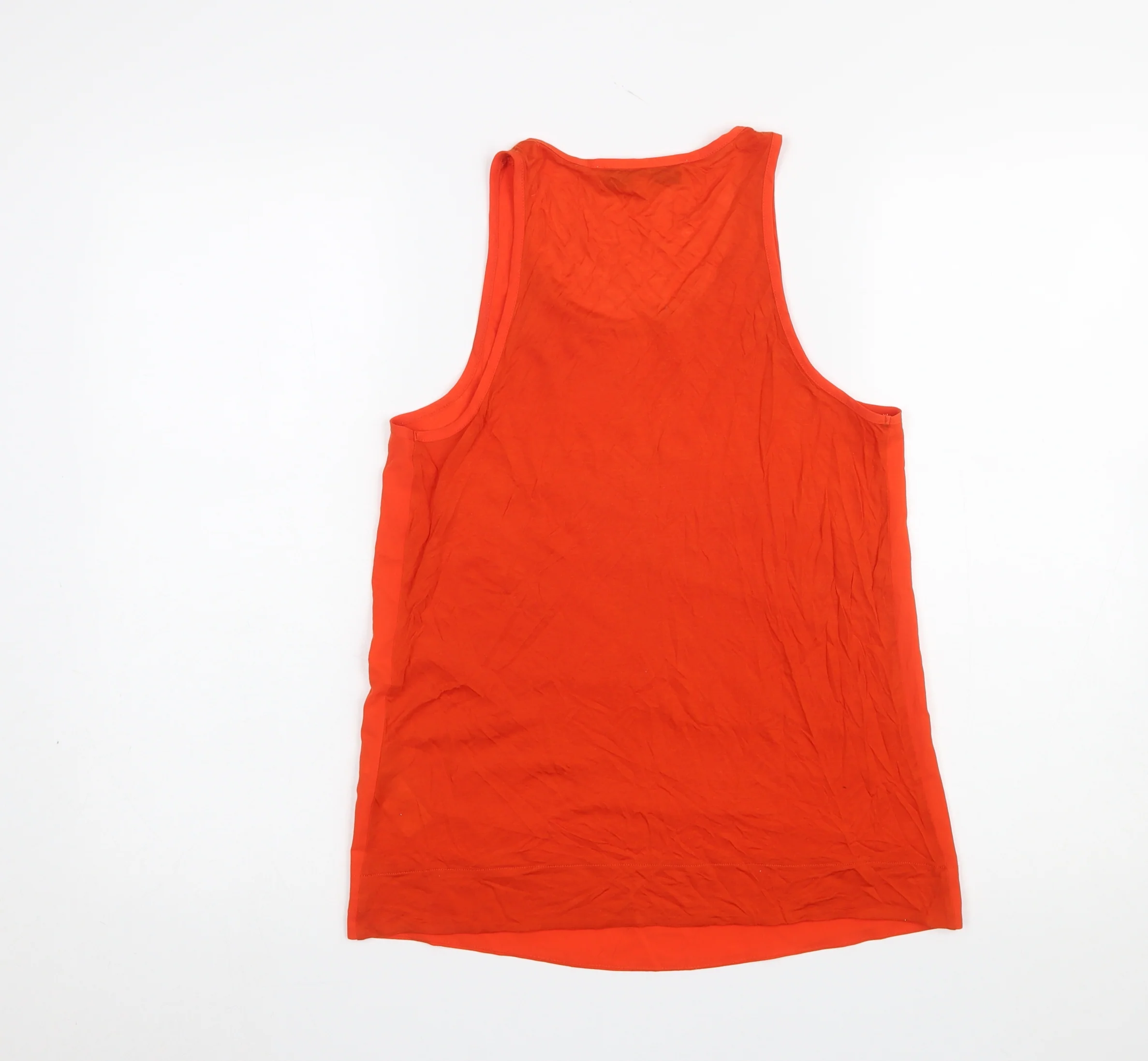 French Connection Women’s Orange Cotton Jersey Tank Top XS - Image 3