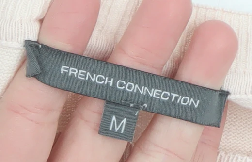 French Connection Womens Pink Cotton Crew Neck Jumper M - Image 4