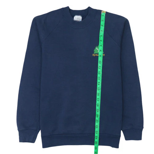Fruit of the Loom Mens Blue Northumbria 99 Embroidered Pullover Sweatshirt M - Image 3
