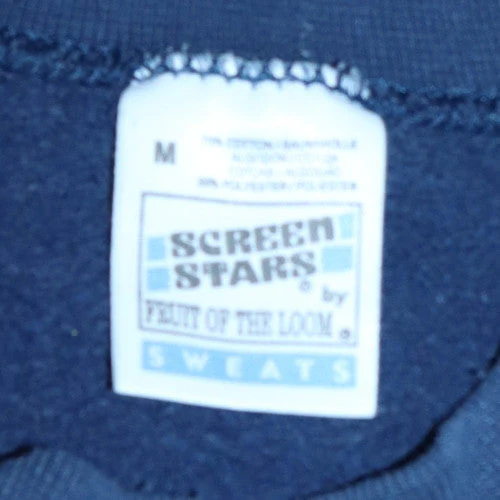 Fruit of the Loom Mens Blue Northumbria 99 Embroidered Pullover Sweatshirt M - Image 5