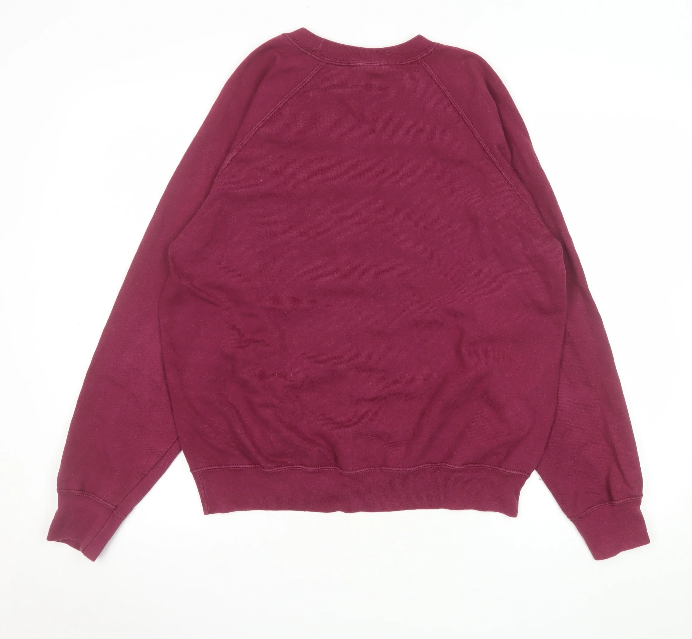 Fruit of the Loom Men's Burgundy Dallas College Team Sweatshirt M Classic Crew Neck - Image 3