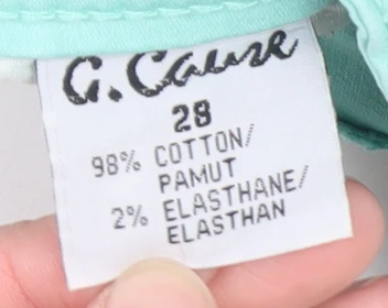 G. Cause Women’s Green Skinny Jeans 28 Slim Fit Stretch Mid Rise - Image 4
