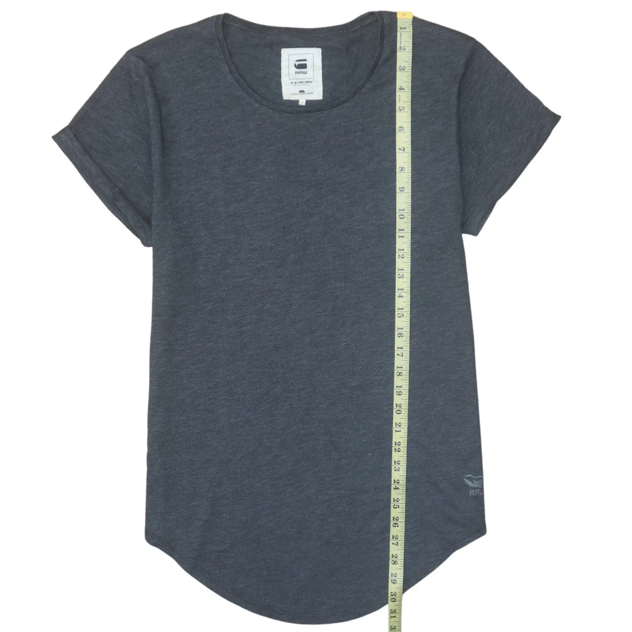 G-Star RAW Men’s Grey Cotton Crew Neck Short Sleeve T-Shirt S Regular - Image 3