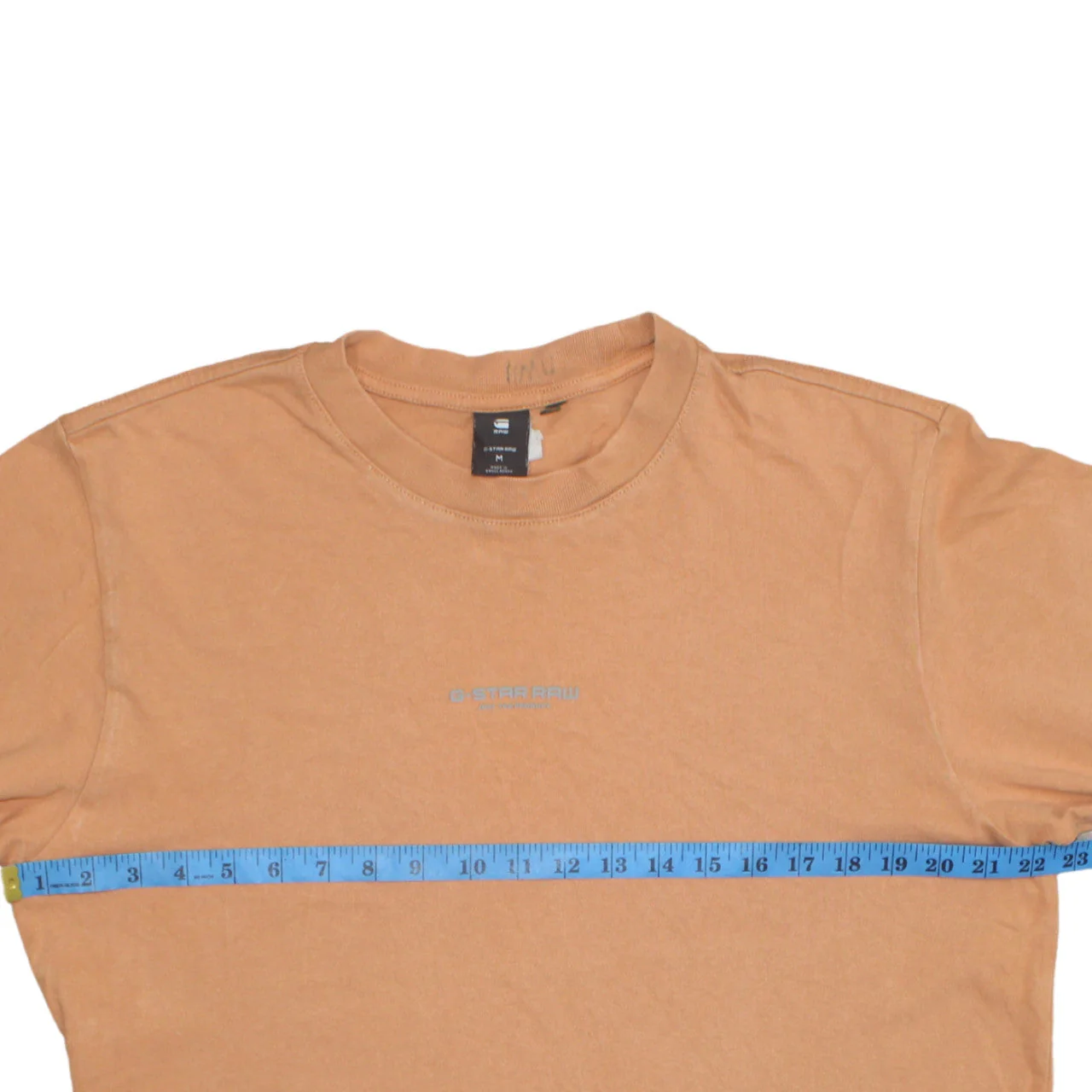 G-Star Raw Men's Beige Cotton Crew Neck Short Sleeve T-Shirt M - Image 2
