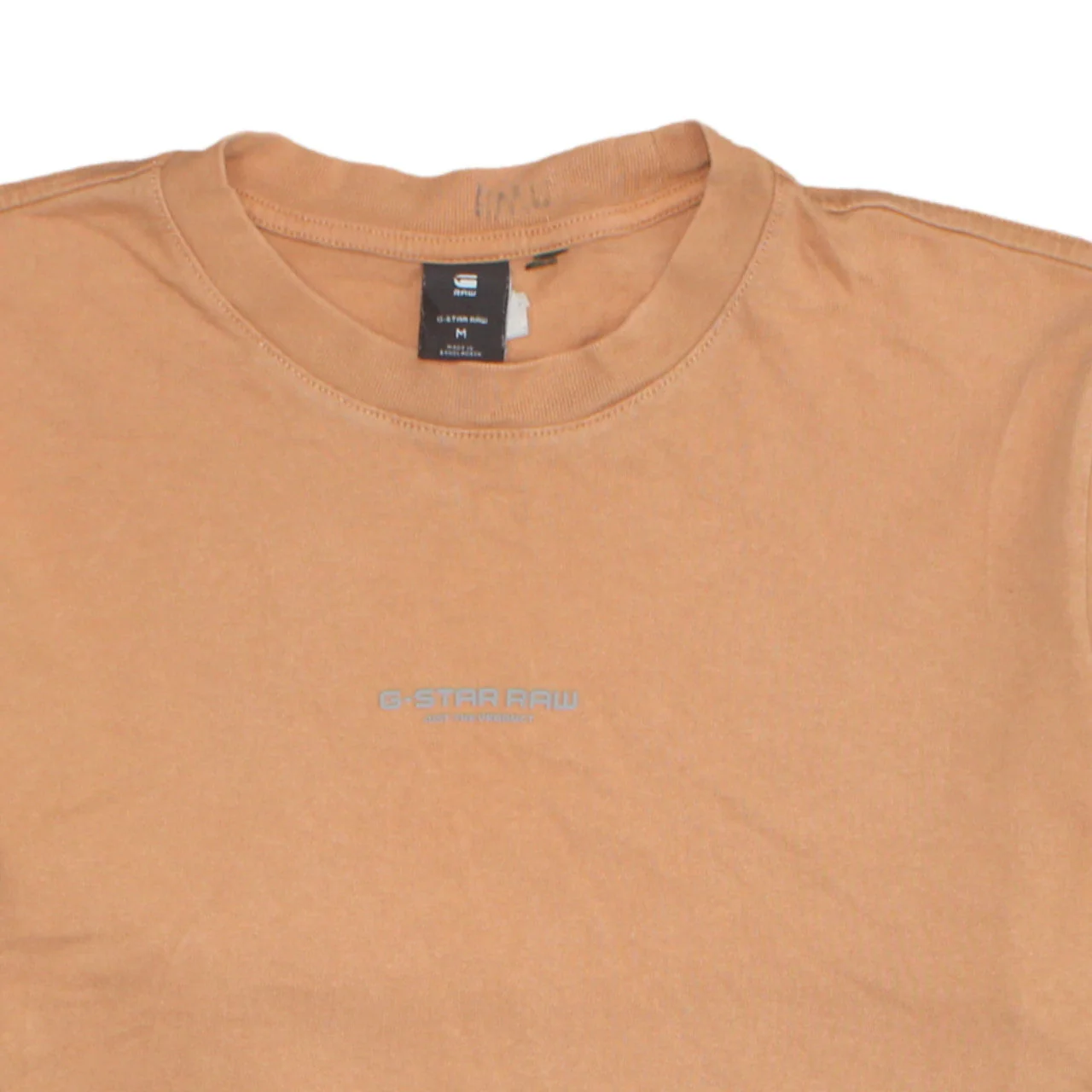 G-Star Raw Men's Beige Cotton Crew Neck Short Sleeve T-Shirt M - Image 8