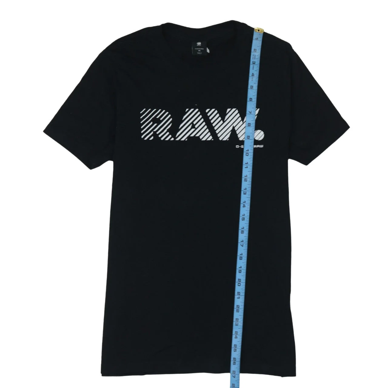 G-Star RAW Men's Black Slim Fit Graphic Logo T-Shirt Size M - Image 2