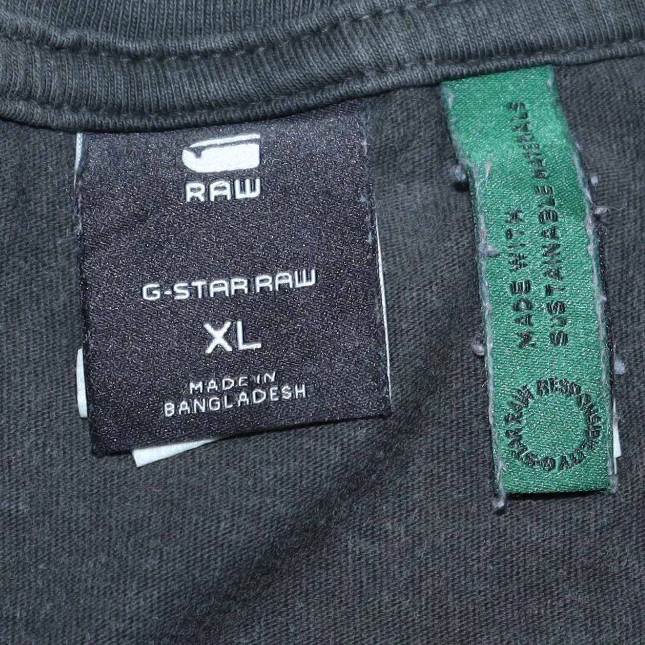 G-Star RAW Men's Black XL Crew Neck Cotton T-Shirt - Image 5