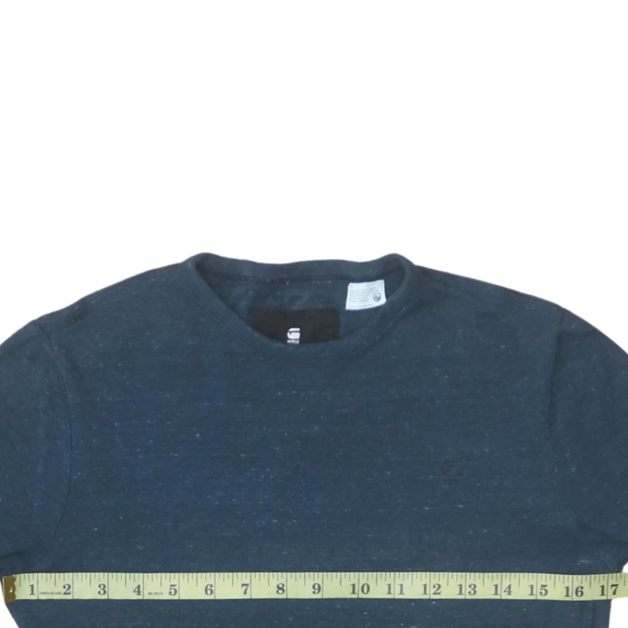 G-Star Raw Men's Blue Crew Neck Regular Fit Short Sleeve T-Shirt Size S - Image 2
