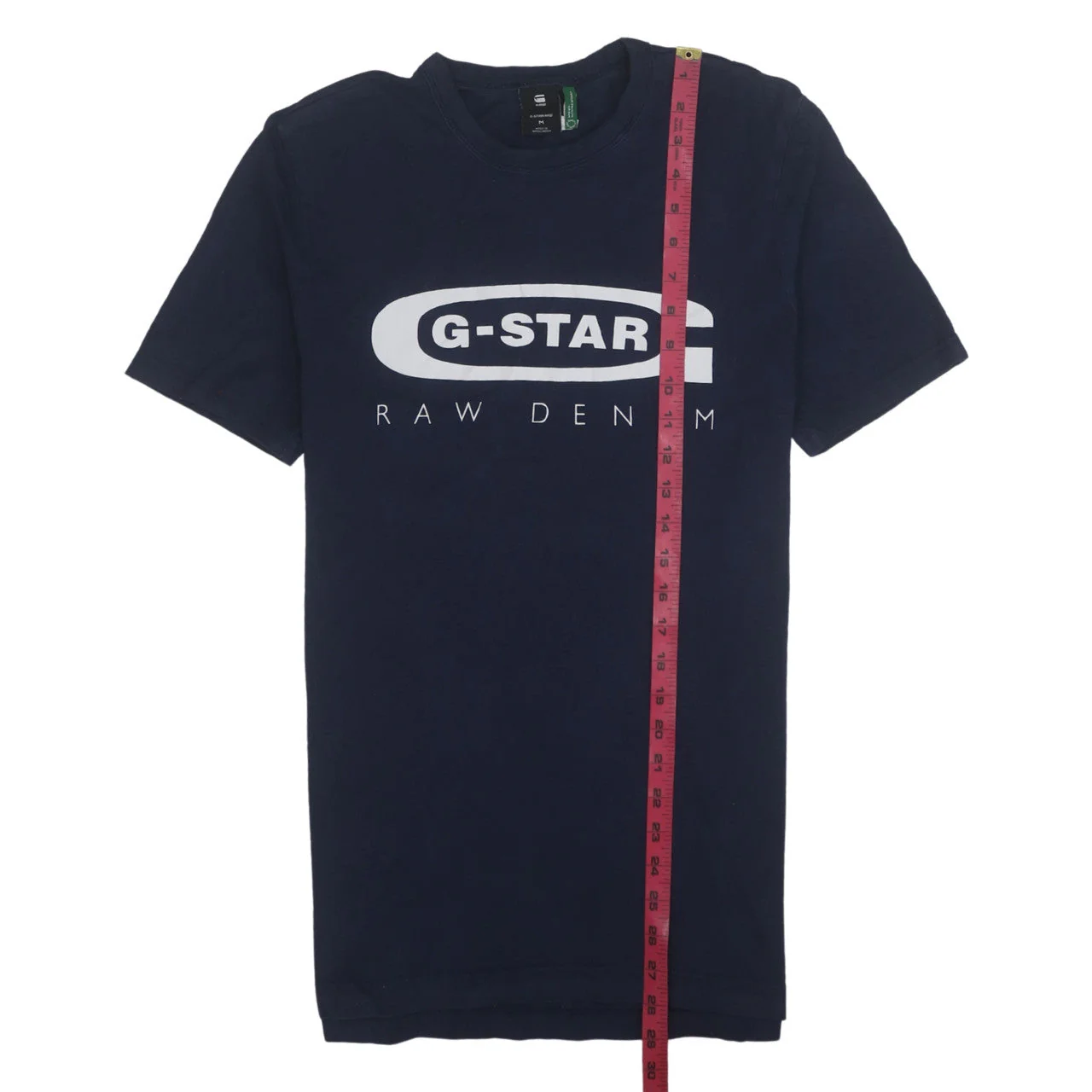 G-Star Raw Men's Blue Graphic Logo Cotton Crew Neck T-Shirt M - Image 3