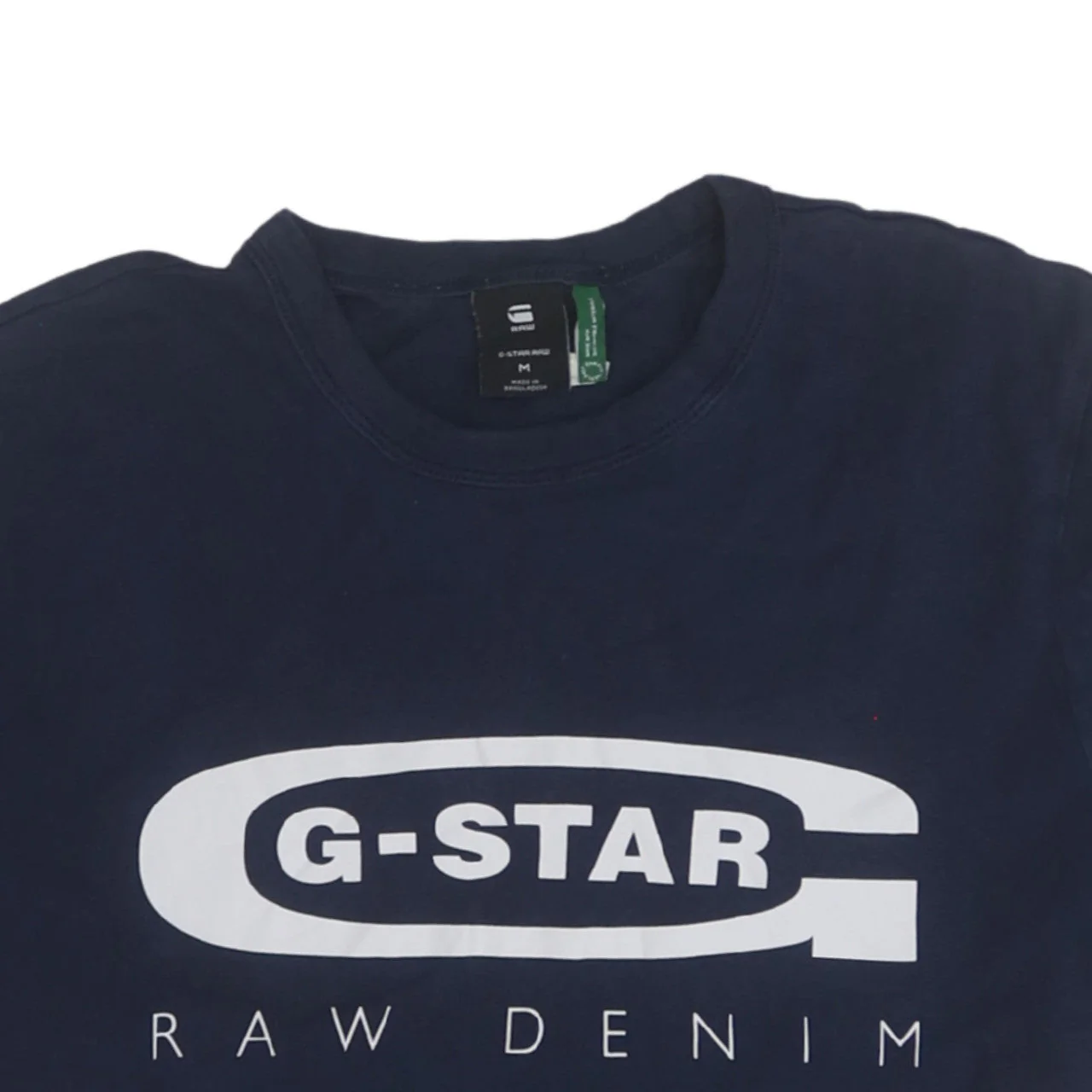 G-Star Raw Men's Blue Graphic Logo Cotton Crew Neck T-Shirt M - Image 7