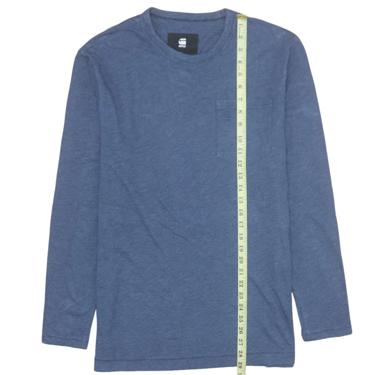 G-Star RAW Men's Blue Long Sleeve Cotton Pullover Sweatshirt L - Image 3