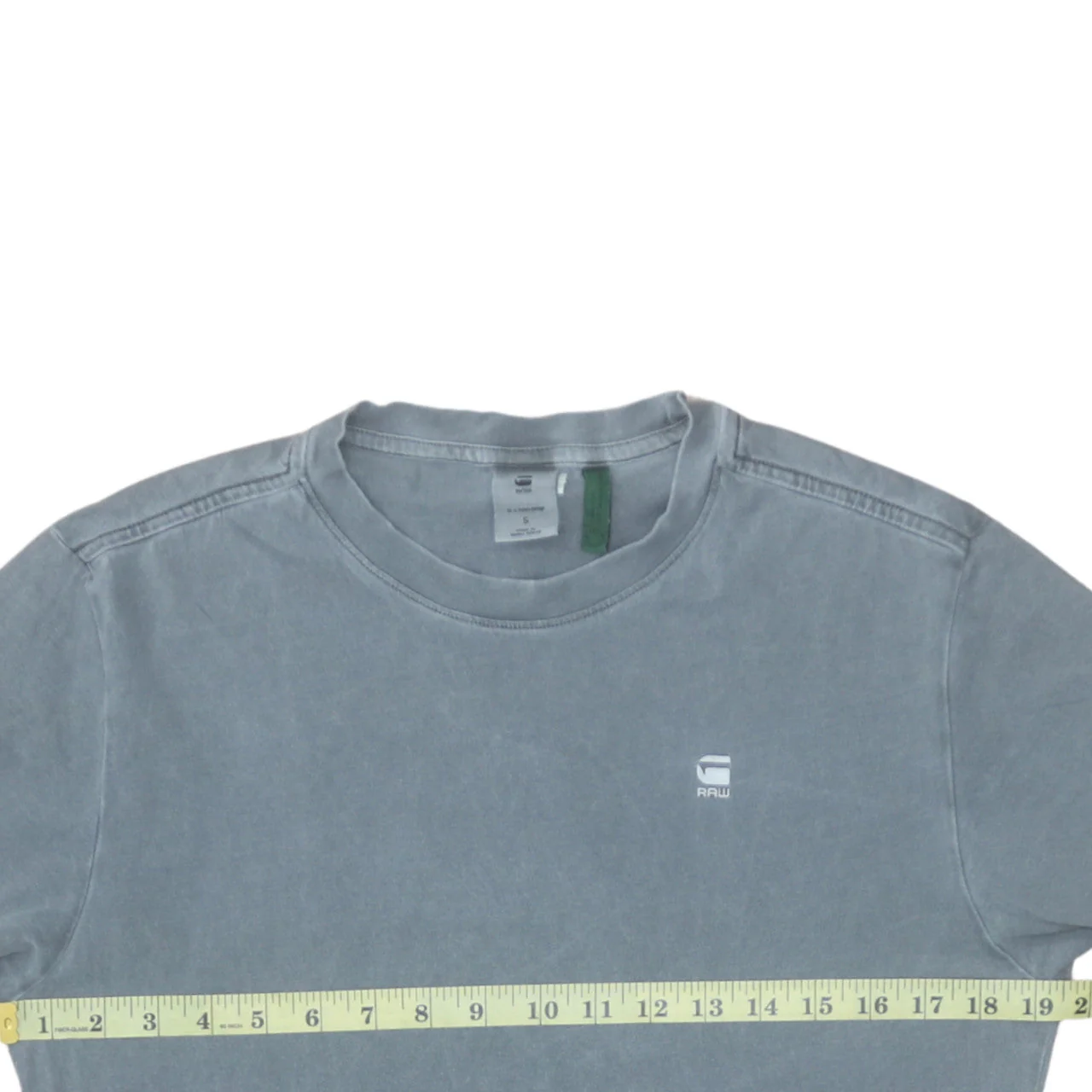 G-Star RAW Men's Grey Crew Neck Cotton T-Shirt Size S - Image 2