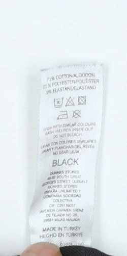 Gallery Womens Black Skinny Jeans Size 16 Stretch Denim - Image 5