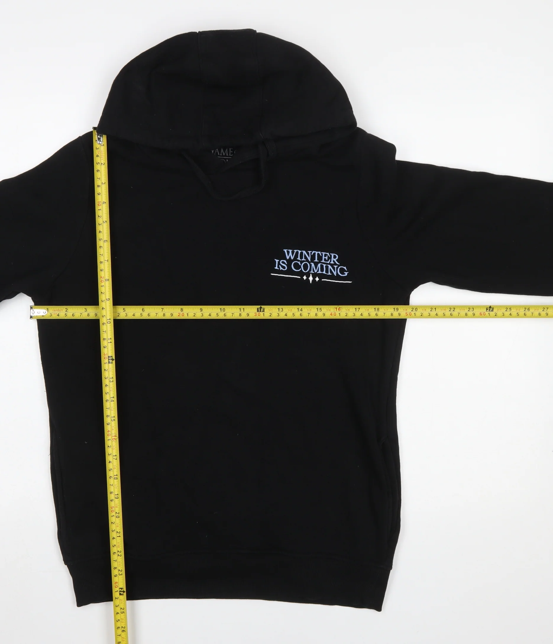 Game of Thrones Men’s Black Hoodie S Pullover Night King Graphic - Image 2