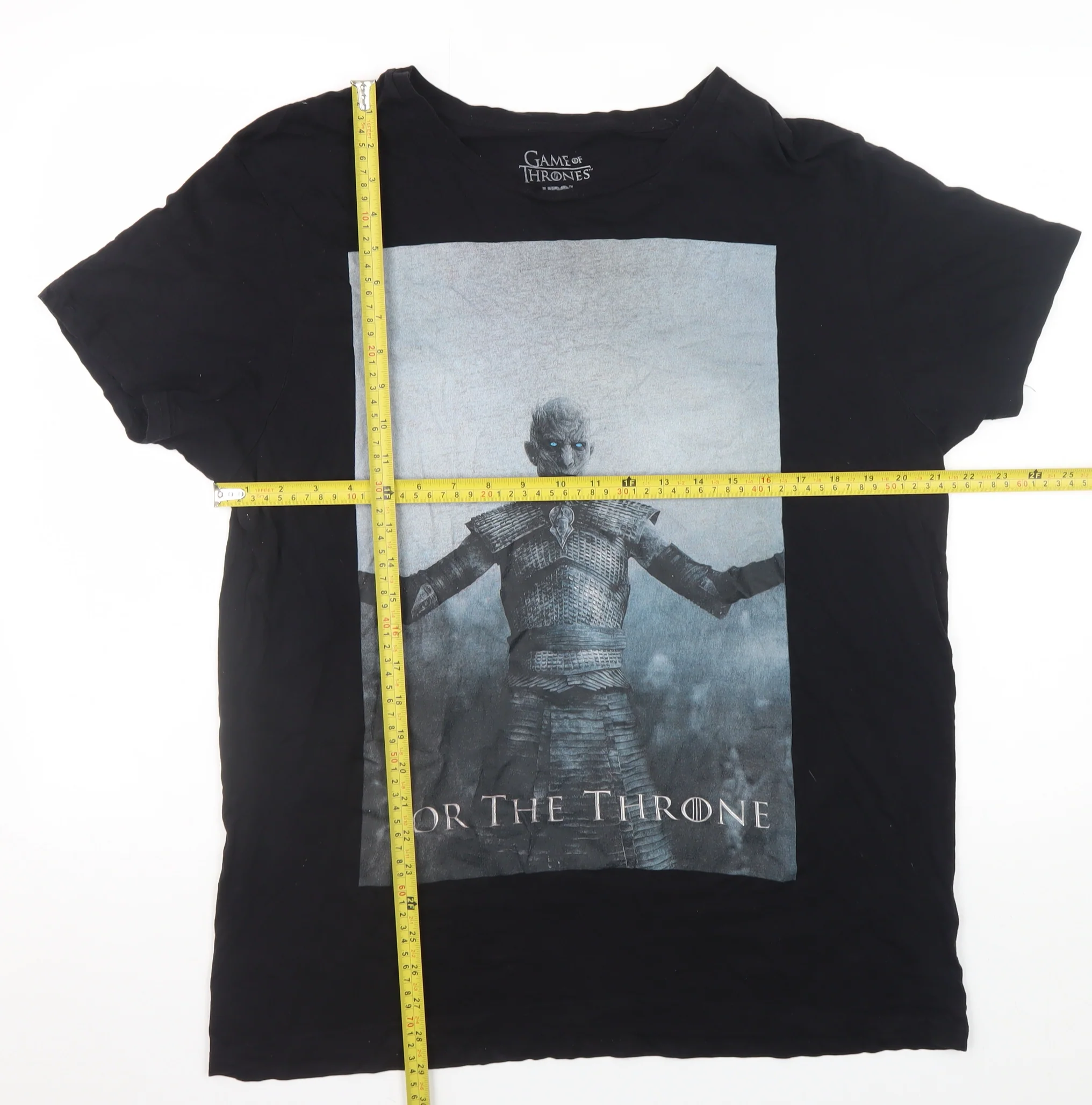 Game of Thrones Men's Black XL Graphic Cotton T-Shirt Night King HBO - Image 2