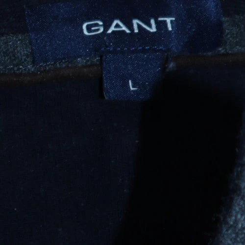 GANT Men's Navy Blue Cotton Long Sleeve Collared Pullover Sweatshirt L - Image 5