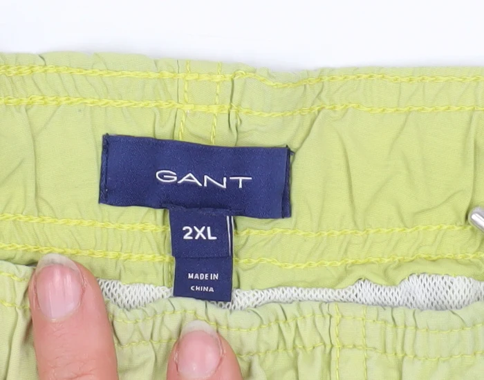 GANT Men's Yellow 2XL Swim Shorts Lightweight Quick Dry Polyamide - Image 4