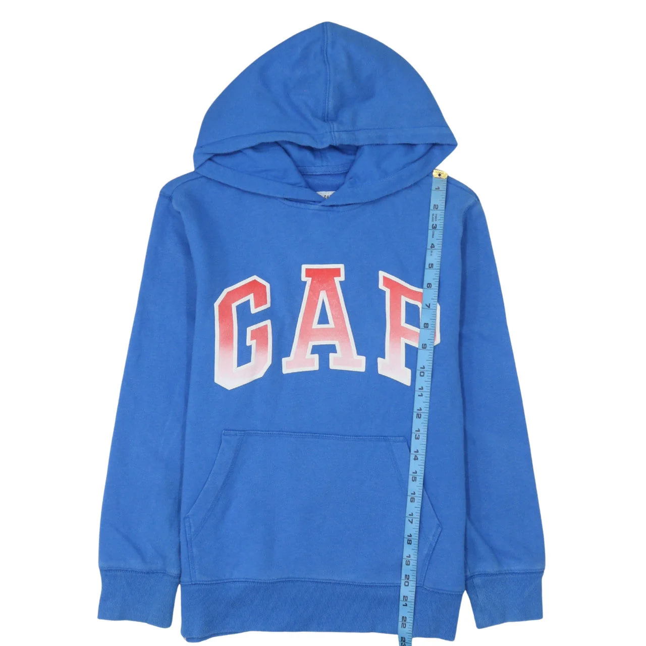 GAP Boys Blue XL Pullover Hoodie with Logo Front - Cotton Blend - Image 3