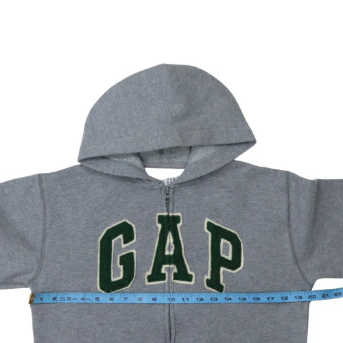 GAP Boys Grey XXL Full Zip Hoodie with Logo Embroidery - Image 3