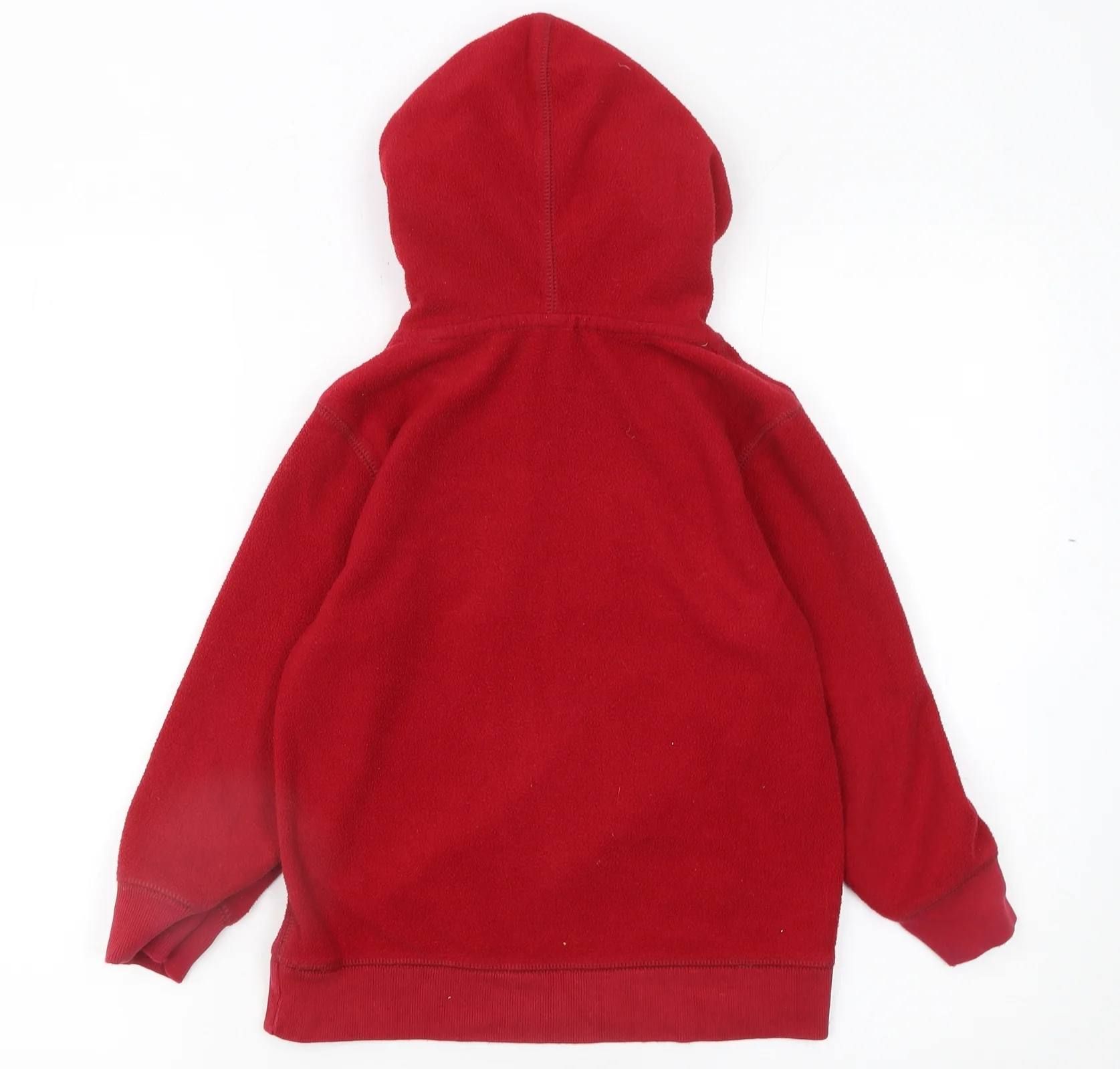 GAP Boys Red Fleece Pullover Hoodie 6-7 Years with Logo Front - Image 3