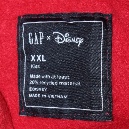 GAP Disney Red Hoodie Women Teens XXL Mickey Mouse Pullover Cotton Blend - Image 5