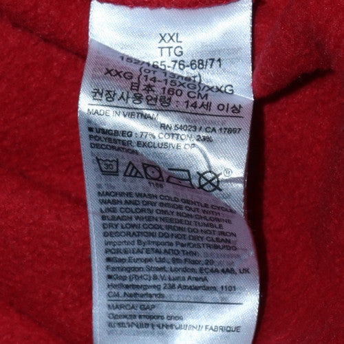 GAP Disney Red Hoodie Women Teens XXL Mickey Mouse Pullover Cotton Blend - Image 6