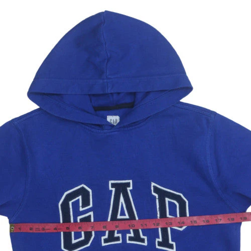 GAP Kids Boys Blue Pullover Hoodie XXL 14 Years Cotton Blend Classic - Image 2