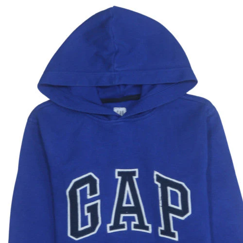 GAP Kids Boys Blue Pullover Hoodie XXL 14 Years Cotton Blend Classic - Image 7