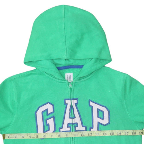 GAP Kids Boys Green Full Zip Hoodie L 10-11 Years Cotton Blend - Image 2