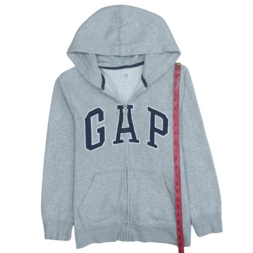 GAP Kids Boys Grey Full Zip Hoodie 12-13 Years, Hooded Sweatshirt - Image 3