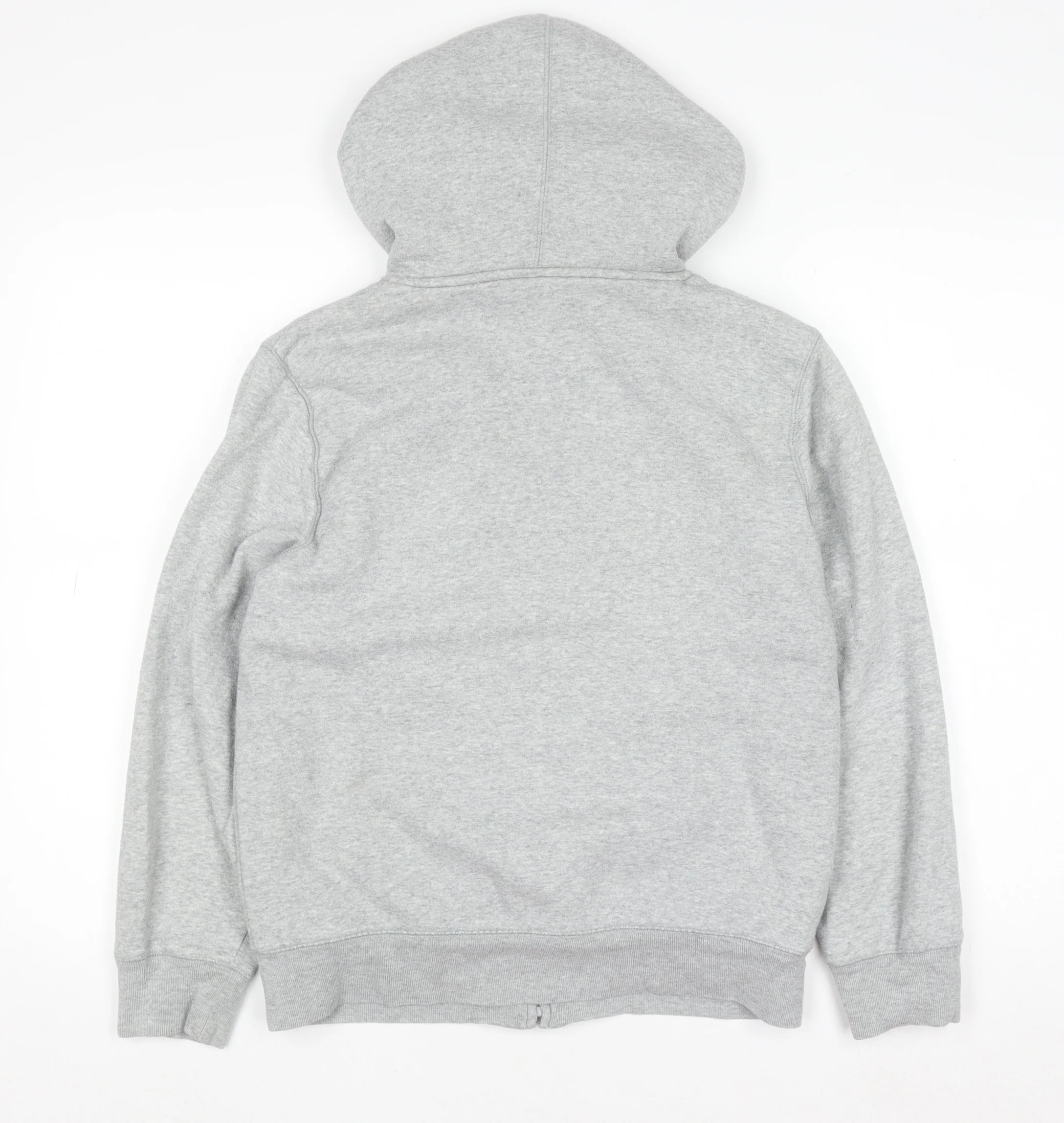 GAP Kids Boys Grey Full Zip Hoodie XL 12-13 Years Sherpa Lined Logo Sweatshirt - Image 3