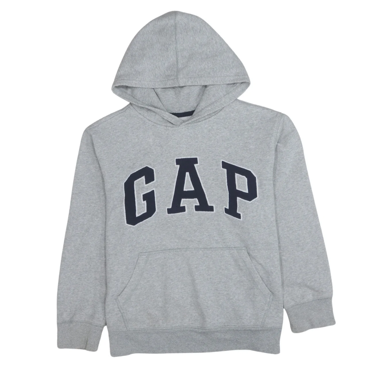 GAP Kids Boys Grey XL Pullover Hoodie Cotton Blend Logo Design