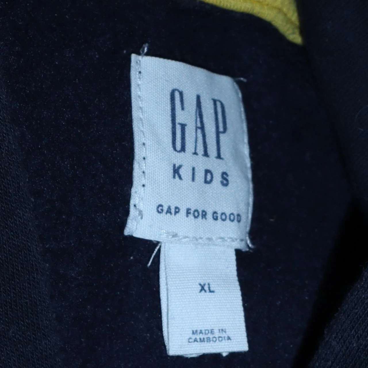 GAP Kids Boys Navy Blue Pullover Hoodie XL 12-13 Years Cotton Blend - Image 6