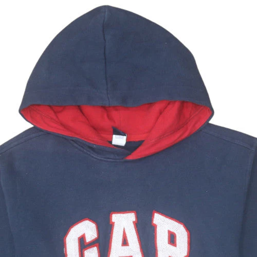 GAP Kids Boys Navy Blue XL (12 Years) Pullover Hoodie with Logo - Image 6