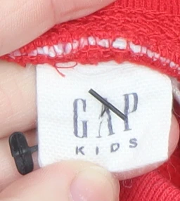GAP Kids Boys Red Jogger Trousers 13-14 Years Fleece Elastic Waist - Image 4