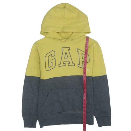 GAP Kids Boys Yellow & Grey Pullover Hoodie XXL Cotton Blend Sweatshirt - Image 3