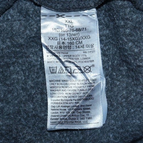 GAP Kids Boys Yellow & Grey Pullover Hoodie XXL Cotton Blend Sweatshirt - Image 6
