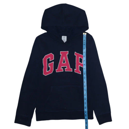 GAP Kids Girls Navy Blue Pullover Hoodie XXL (14-16) Cotton Blend - Image 2