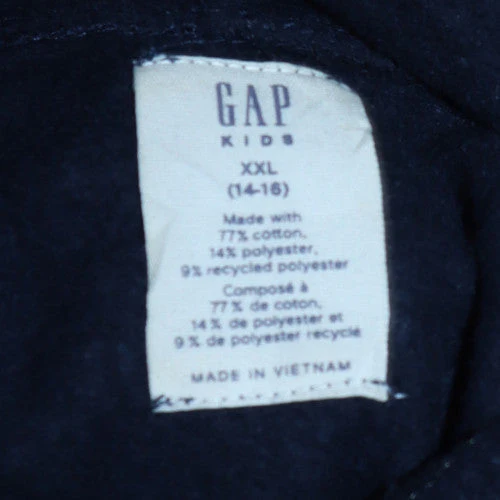 GAP Kids Girls Navy Blue Pullover Hoodie XXL (14-16) Cotton Blend - Image 5