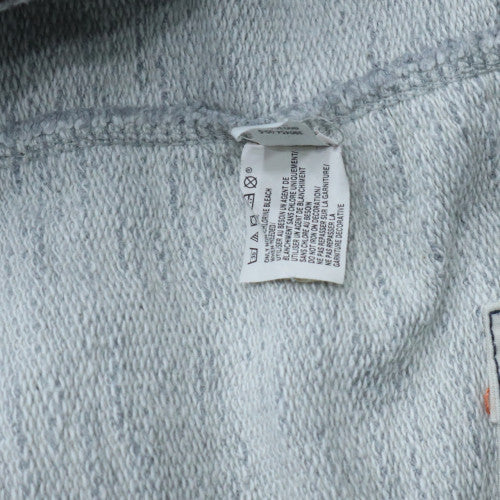 GAP Men Grey Pullover Hoodie M Fleece Long Sleeve Casual - Image 5