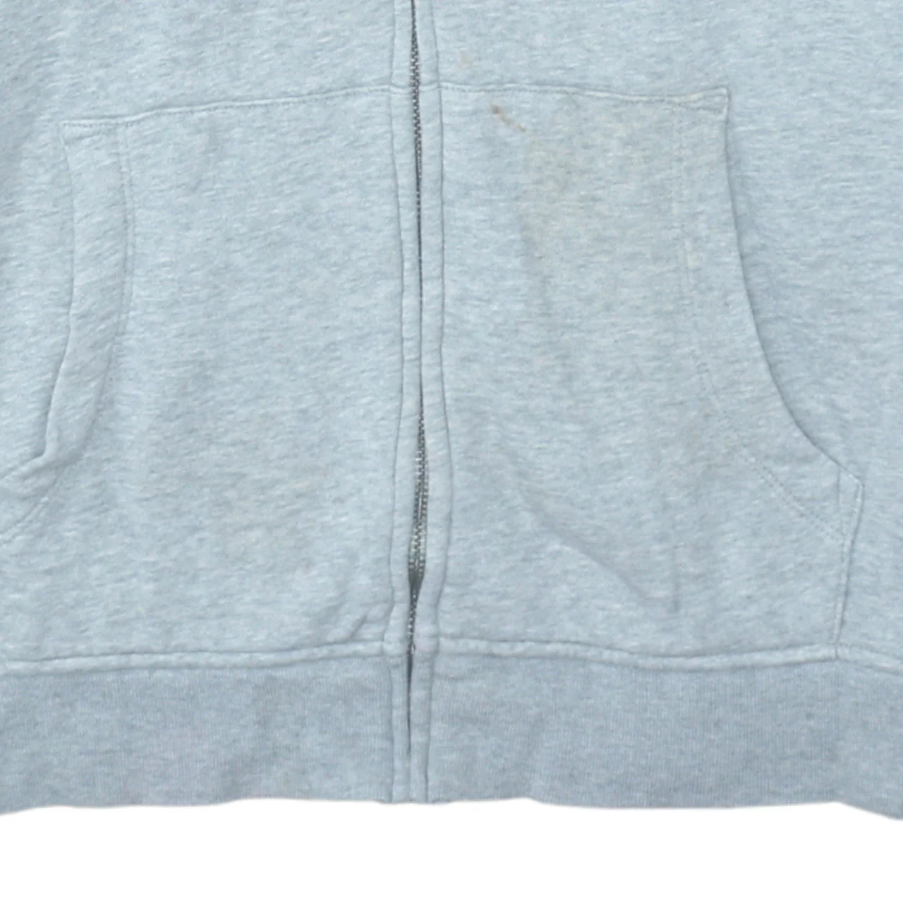 GAP Men’s Grey Full Zip Hoodie L Logo Fleece Sweatshirt - Image 8