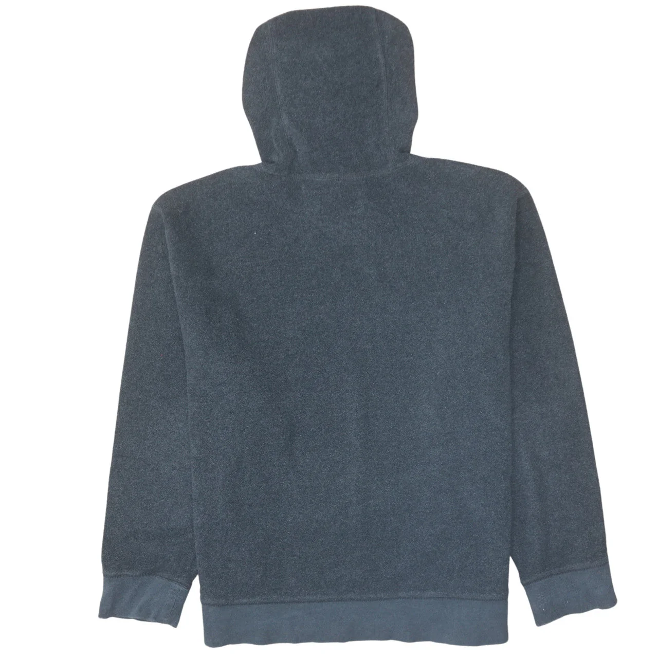 GAP Men’s Grey Pullover Hoodie L Logo Fleece Sweatshirt - Image 4