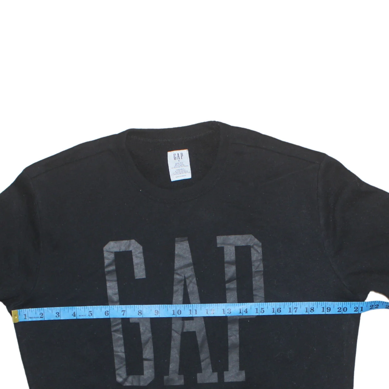 GAP Mens Black Crew Neck Logo Pullover Sweatshirt Size S - Image 3