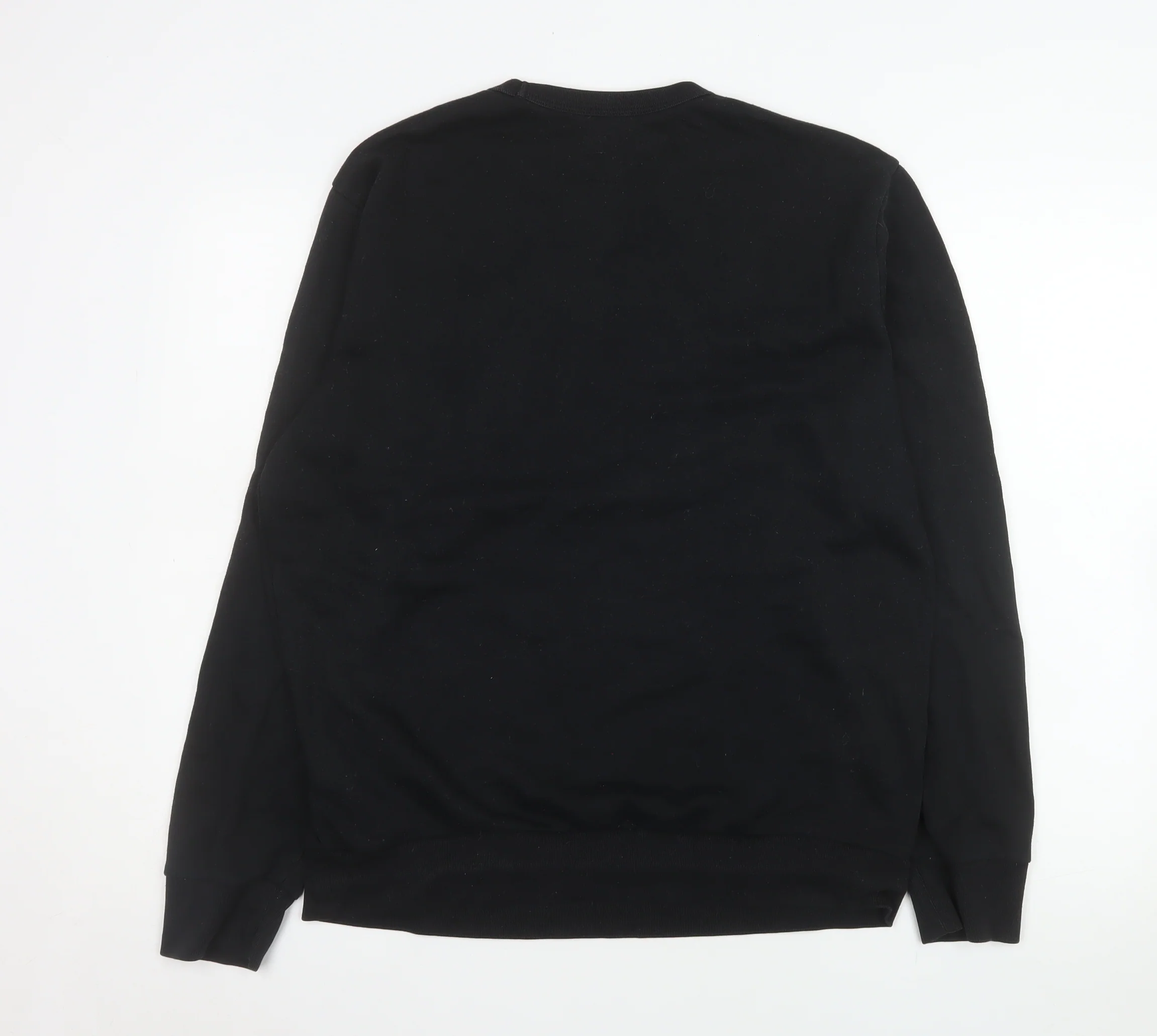 GAP Mens Black M Crew Neck Pullover Sweatshirt Cotton Blend - Image 3